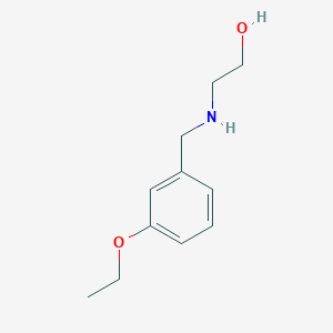 molecular formula C11H17NO2 B183788 2-[(3-Ethoxybenzyl)amino]ethanol CAS No. 889949-65-9
