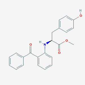 molecular formula C23H21NO4 B183794 N-(2-benzoylphenyl)tyrosine methyl ester CAS No. 196810-09-0