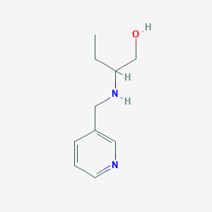 molecular formula C10H16N2O B183800 2-[(3-Pyridinylmethyl)amino]-1-butanol CAS No. 869942-14-3