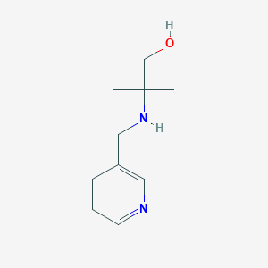 molecular formula C10H16N2O B183804 2-Methyl-2-(pyridin-3-ylmethylamino)propan-1-ol CAS No. 893615-23-1