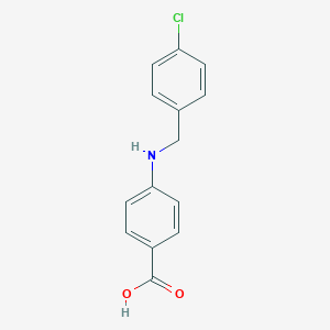 molecular formula C14H12ClNO2 B183805 4-[(4-Chlorobenzyl)amino]benzoic acid CAS No. 63759-94-4