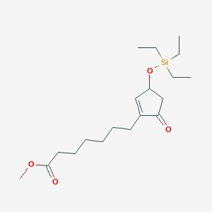 B183808 Methyl 7-(5-oxo-3-((triethylsilyl)oxy)cyclopent-1-en-1-yl)heptanoate CAS No. 112713-92-5