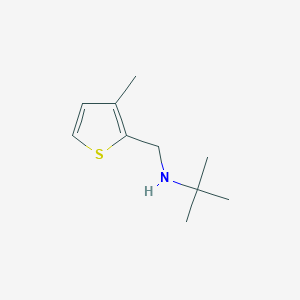 B183809 2-methyl-N-[(3-methylthiophen-2-yl)methyl]propan-2-amine CAS No. 892581-28-1