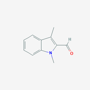 molecular formula C11H11NO B183815 1,3-dimethyl-1H-indole-2-carbaldehyde CAS No. 1971-44-4