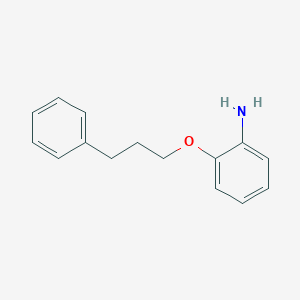 molecular formula C15H17NO B183816 2-(3-Phenylpropoxy)aniline CAS No. 403517-03-3
