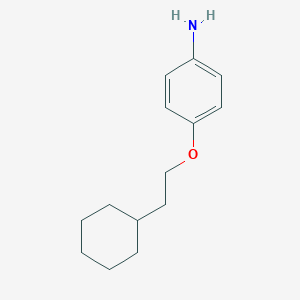 molecular formula C14H21NO B183823 4-(2-Cyclohexylethoxy)aniline CAS No. 76253-34-4