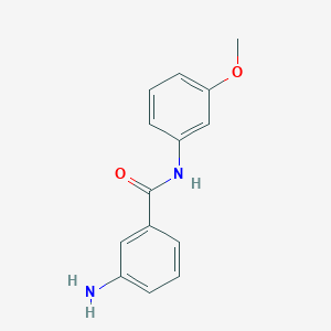 molecular formula C14H14N2O2 B183832 3-amino-N-(3-methoxyphenyl)benzamide CAS No. 22240-96-6