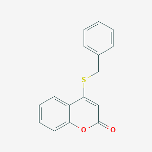 2H-1-Benzopyran-2-one, 4-[(phenylmethyl)thio]-