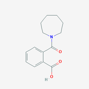 molecular formula C14H17NO3 B183848 2-(azepane-1-carbonyl)benzoic acid CAS No. 20320-45-0