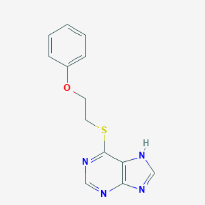 molecular formula C13H12N4OS B183849 6-(2-phenoxyethylsulfanyl)-7H-purine CAS No. 5454-52-4