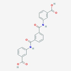 molecular formula C22H16N2O6 B183851 Benzoic acid, 3,3'-[1,3-phenylenebis(carbonylimino)]bis- CAS No. 94413-83-9