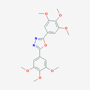 molecular formula C20H22N2O7 B183863 2,5-Bis(3,4,5-trimethoxyphenyl)-1,3,4-oxadiazole CAS No. 23288-95-1
