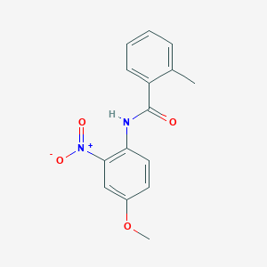 molecular formula C15H14N2O4 B183866 N-(4-methoxy-2-nitrophenyl)-2-methylbenzamide CAS No. 123862-49-7
