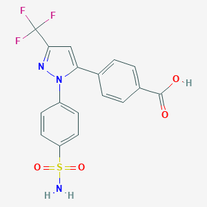 molecular formula C17H12F3N3O4S B018387 Celecoxib carboxylic acid CAS No. 170571-01-4