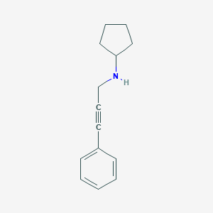 molecular formula C14H17N B183886 N-(3-phenylprop-2-ynyl)cyclopentanamine CAS No. 880804-47-7