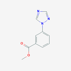 molecular formula C10H9N3O2 B183890 Methyl 3-(1H-1,2,4-triazol-1-YL)benzoate CAS No. 167626-27-9