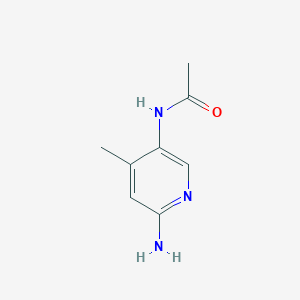 molecular formula C8H11N3O B183892 5-Acetylamino-2-amino-4-picoline CAS No. 179555-04-5
