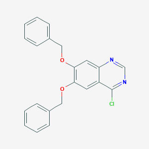 molecular formula C22H17ClN2O2 B183898 Quinazoline, 4-chloro-6,7-bis(phenylmethoxy)- CAS No. 162363-45-3