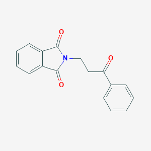 molecular formula C17H13NO3 B183900 2-(3-oxo-3-phenylpropyl)-1H-isoindole-1,3(2H)-dione CAS No. 3617-18-3