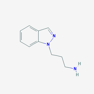 molecular formula C10H13N3 B183906 3-(1H-indazol-1-yl)propan-1-amine CAS No. 933744-08-2