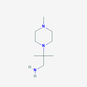 molecular formula C9H21N3 B183914 2-Methyl-2-(4-methylpiperazin-1-yl)propan-1-amine CAS No. 21404-92-2