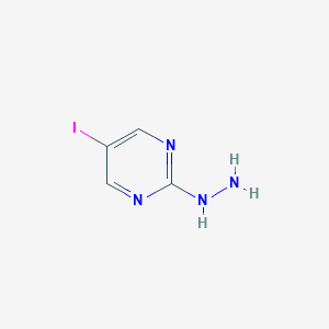 molecular formula C4H5IN4 B183915 2-Hydrazino-5-iodopyrimidine CAS No. 63558-64-5