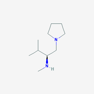 molecular formula C10H22N2 B183916 (S)-N,3-Dimethyl-1-(pyrrolidin-1-YL)butan-2-amine CAS No. 156004-66-9