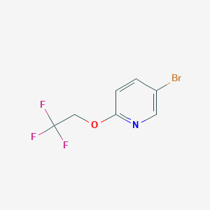 molecular formula C7H5BrF3NO B183920 5-Bromo-2-(2,2,2-trifluoroethoxy)pyridine CAS No. 126728-58-3