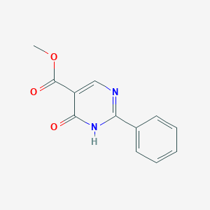 molecular formula C12H10N2O3 B183939 methyl 6-oxo-2-phenyl-1,6-dihydropyrimidine-5-carboxylate CAS No. 887582-22-1