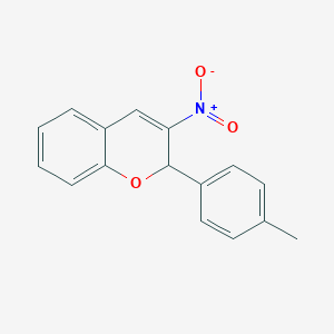 molecular formula C16H13NO3 B183954 2-(4-methylphenyl)-3-nitro-2H-chromene CAS No. 86628-44-6