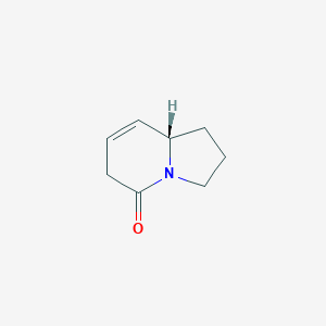 molecular formula C8H11NO B183955 (8aS)-2,3,6,8a-tetrahydro-1H-indolizin-5-one CAS No. 198218-82-5