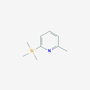 molecular formula C9H15NSi B183964 2-Methyl-6-(trimethylsilyl)pyridine CAS No. 13737-10-5