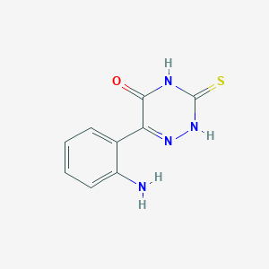 6-(2-aminophenyl)-3-mercapto-1,2,4-triazin-5(4H)-one