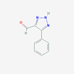 molecular formula C9H7N3O B183976 4-phenyl-1H-1,2,3-triazole-5-carbaldehyde CAS No. 51719-84-7