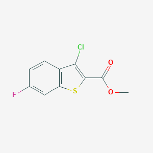molecular formula C10H6ClFO2S B183980 Methyl 3-chloro-6-fluorobenzo[b]thiophene-2-carboxylate CAS No. 21211-20-1