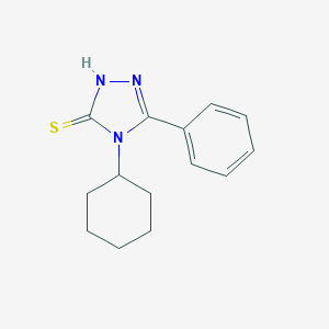 molecular formula C14H17N3S B183992 4-环己基-5-苯基-4H-1,2,4-三唑-3-硫醇 CAS No. 38942-57-3