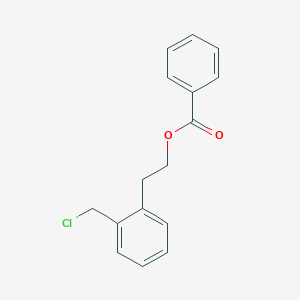 molecular formula C16H15ClO2 B184004 2-[2-(Chloromethyl)phenyl]ethyl benzoate CAS No. 168476-58-2