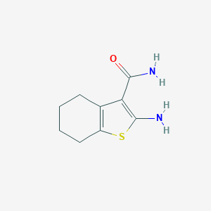 molecular formula C9H12N2OS B184005 2-Amino-4,5,6,7-tetrahydro-1-benzothiophene-3-carboxamide CAS No. 4815-28-5
