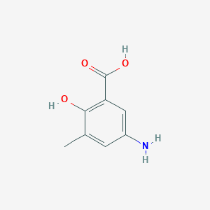 molecular formula C8H9NO3 B184014 5-Amino-2-hydroxy-3-methylbenzoic acid CAS No. 6265-14-1