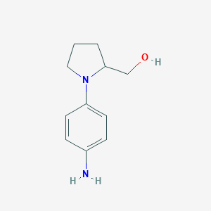 molecular formula C11H16N2O B184019 [1-(4-Aminophenyl)pyrrolidin-2-yl]methanol CAS No. 177908-38-2