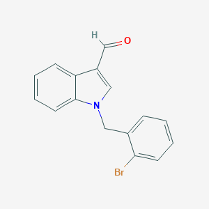 molecular formula C16H12BrNO B184029 1-[(2-Bromophenyl)methyl]-1H-indole-3-carbaldehyde CAS No. 171734-73-9