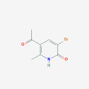 molecular formula C8H8BrNO2 B184032 5-Acetyl-3-bromo-6-methylpyridin-2(1H)-one CAS No. 136117-46-9
