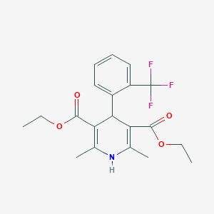 B184076 4-(2-Trifluoromethylphenyl)-3,5-dicarbethoxy-2,6-dimethyl-1,4-dihydropyridine CAS No. 23191-75-5