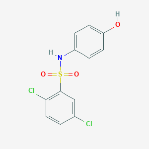 molecular formula C12H9Cl2NO3S B184080 2,5-dichloro-N-(4-hydroxyphenyl)benzenesulfonamide CAS No. 88522-17-2