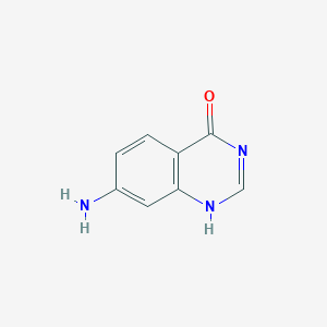 molecular formula C8H7N3O B184084 7-氨基喹唑啉-4-醇 CAS No. 90004-09-4