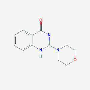 molecular formula C12H13N3O2 B184128 4(3H)-喹唑啉酮，2-吗啉基- CAS No. 33080-91-0