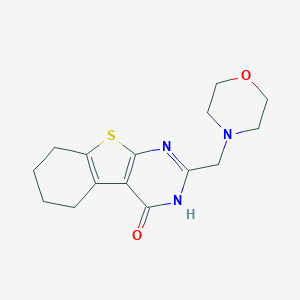 molecular formula C15H19N3O2S B184135 2-(Morpholin-4-ylmethyl)-5,6,7,8-tetrahydro[1]benzothieno[2,3-d]pyrimidin-4(3h)-one CAS No. 20887-01-8