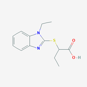 2-(1-Ethyl-1H-benzoimidazol-2-ylsulfanyl)-butyric acid