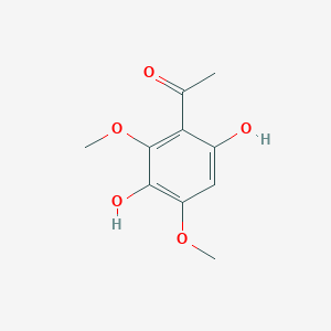 molecular formula C10H12O5 B184147 1-(3,6-Dihydroxy-2,4-dimethoxyphenyl)ethanone CAS No. 6962-57-8