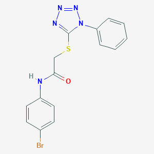 N-(4-bromophenyl)-2-[(1-phenyl-1H-tetrazol-5-yl)sulfanyl]acetamide